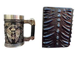 Подарочный набор Кухоль 3 Меч в Черепе и Блокнот 3 «Книга Теней и Глубин»