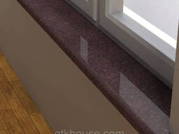 Підвіконня гранітне Gtkhouse Токівське 1000×200×30 Червоний