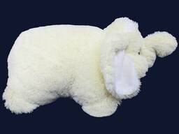 Подушка-игрушка Алина Слон 55 см белый