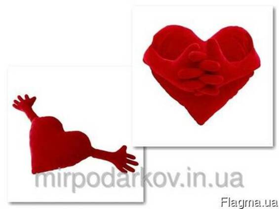 Подушка сердце - обнимашка - сделано в Украине