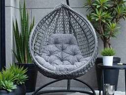 Подвесное кресло-кокон Серое Kompred 146
