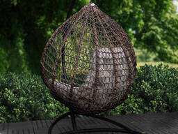 Подвесное кресло-кокон Коричневе Kompred 146/1