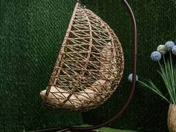 Подвесное кресло-кокон (коричневое) Kompred 147/1