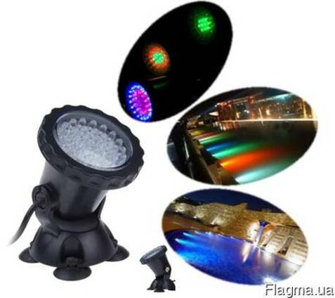 Подводный прожектор мультицветной RGB 36 светодиодов LED
