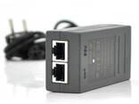 POE інжектор 12V 1A (12Вт) з портами Ethernet 10/100 Мбіт / с + кабель живлення - фото 1
