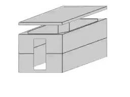 Погріб (льох) (к-кт 3 елемента) 3,0х2,5х2.15 вхід з боку
