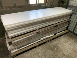 Полиэтилен PE-500, лист толщиной 50 мм (белый), порезка по размерам