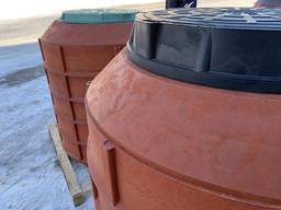 Канализационные пластиковые колодцы 1000 мм; 25 тонн (ціна вказана за кільце h - 200 mm)