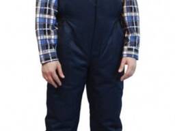 Полукомбинезон утепленный, цвет темно-синий
