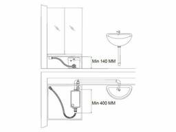 Помпа фекальна для душа і вмивальника мережева FALA 250 Вт на висоту 5 м 100 л/хв