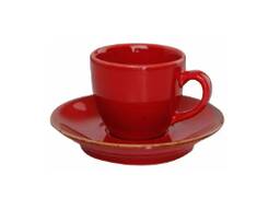 Porland Seasons Red Чашка кавова 80 мл із блюдцем 120мм в наборі