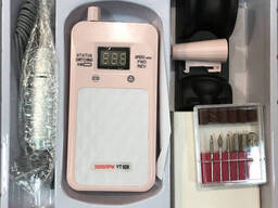 Портативний фрезер для нігтів Nail Drill Yt-928 акумуляторний з індикатором заряду на...