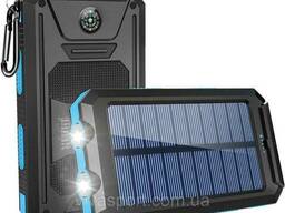 Портативное зарядное устройство - внешний аккумулятор power bank на солнечной батарее. ..