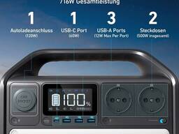 Портативна зарядна станція Anker 521 PowerHouse 256Wh 200W