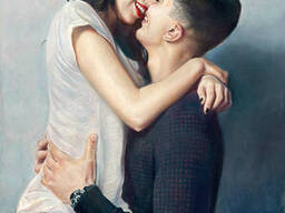 Портрет маслом на холсте. Портрет красками по фотографии