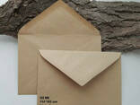 Поштовий дизайнерський конверт С6, крафт, 114х162 мм, 80 гр/кв. м