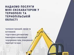 Послуги міні екскаватора