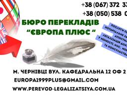 Послуги перекладу документів