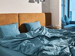 Постельное белье "Однотонный Лагуна, поплин Lux Турция" Евро