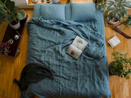 Постельное белье теплое Морская волна, фланель  Турция Евро