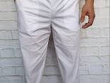 Поварской костюм белый с белыми брюками. Ткань: батист - фото 2