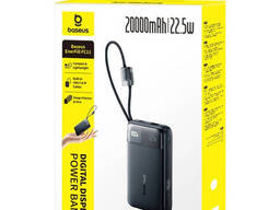 Повербанк на 20000 mAh 22.5W Baseus EnerFill FC11 Digital Display (1USB/Type-C, 22.5W. ..