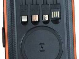 Повербанк на солнечной батарее 20000mah Power Bank 4 кабеля USB +3шт Панели. ..