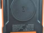 Повербанк на солнечной батарее 20000mah Power Bank 4 кабеля USB +3шт Панели. .. - фото 1