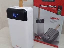 Повербанк ProTech B-07 белый 50000 mAh с дисплеем, Портативная универсальная мобильная...