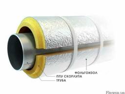 ППУ цилиндры (полуцилиндры, скорлупа) с фольгоизолом