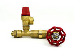 Предохранительно-обратный клапан Profi (8bar) с задвижкой 1/2" Boiler Series