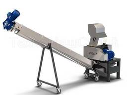 Машина для попереднього подрібнення м'яса і кісток ППМ-7 зі шнеком з нержавійочої сталі