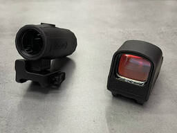 Прицельный комплект: коллиматорный прицел Holosun HS510C и магнифер Holosun HM3X 3x. ..