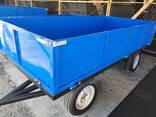 Прицеп двухостный тракторный с поворотными осями - фото 2