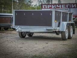 Прицеп(Хамер-Люкс) Оцинкованный двухосный1500х2500х600мм . Акция!!! Регистрация прицепа. ..