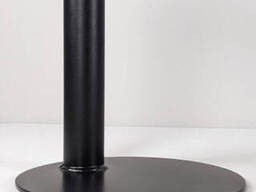 Придиванный круглий столик "Робо" из массива дерева в черном цвете