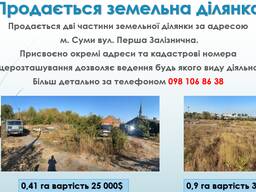 Продається земельна ділянка в м. Суми