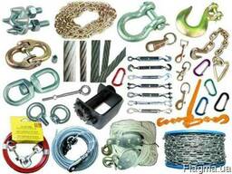 Продам такелаж (Цепи, Трос, Коуш, Тарлеп, Зажим для троса)