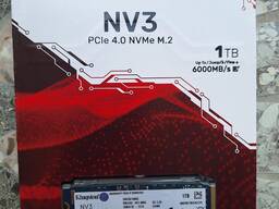 Продам быстрый накопитель для ноутбука и ПК - SSD Kingston NV3 1TB