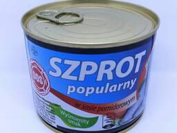 Продам консерви «Шпроти «популярні» в томатному соусі 330 г» в роздріб або гуртом