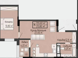 Продаж 1к квартири, 56,6 кв.м, вул. Яреми