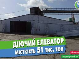 Продаж діючого елеватору, 51 тис. тон.