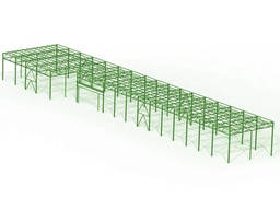 Быстровозводимый ангара 11,75x92,13