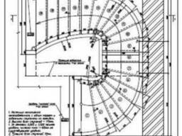 Проектирование лестниц на металлическом каркасе 2Д, 3Д проек