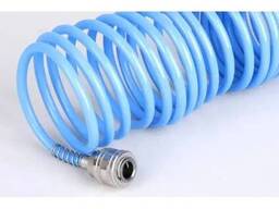 Професійний шланг спіральний 5х8 мм, 10 м з швидкороз'ємними з'єднаннями LEX LXAH10M