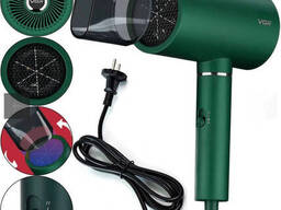 Профессиональный фен для сушки и укладки волос VGR V-431 1800W Green