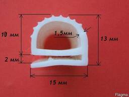 Профиль силиконовый е-образный 13мм х 15мм