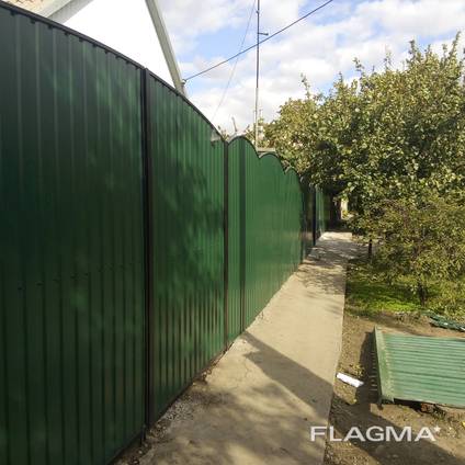 Заборы из профнастила под ключ. Качественно и недорого