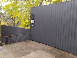 Профнастил. Установка Забора из Профнастила