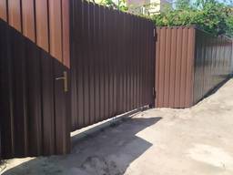 Установка Профнастила